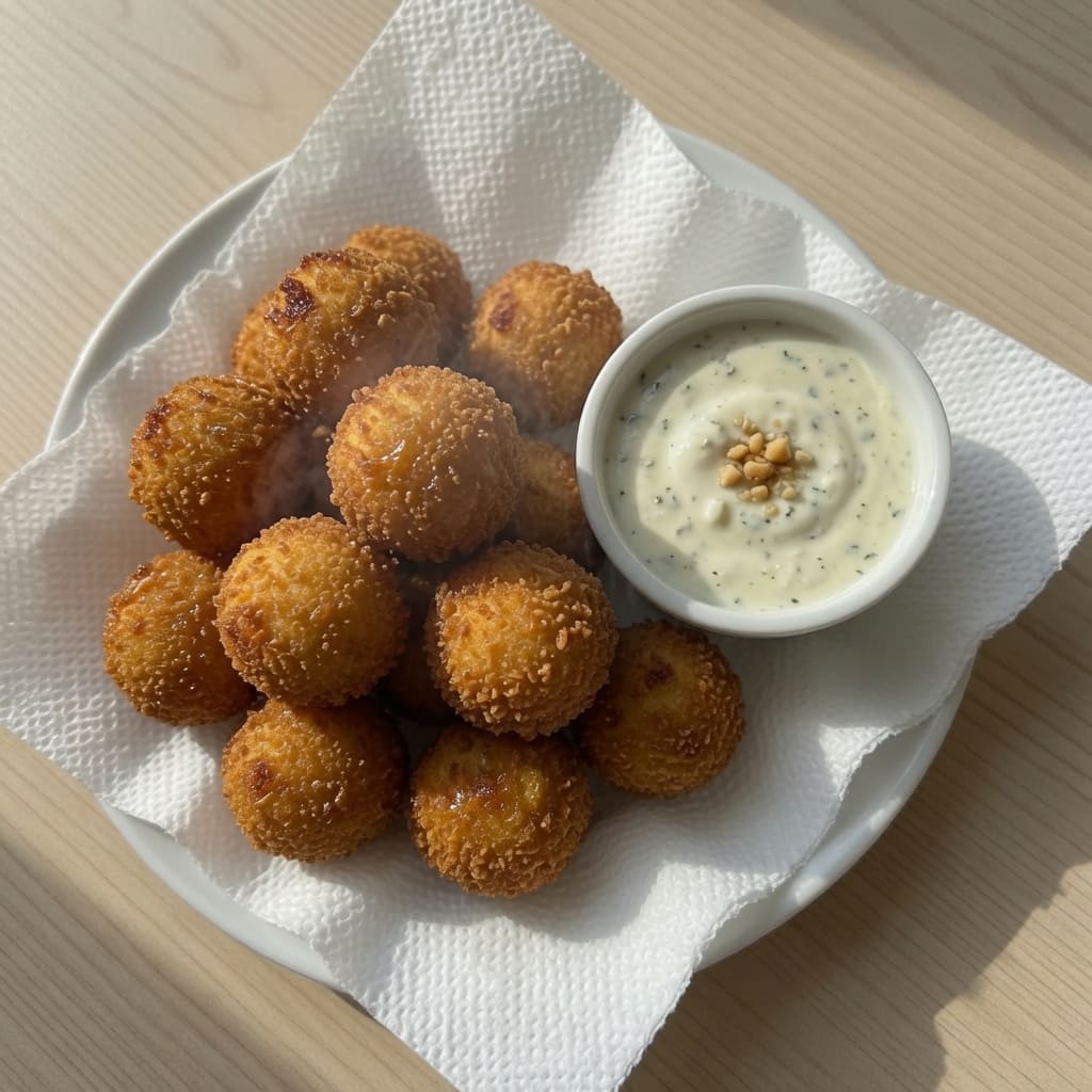 Bolitas de papa y queso 2